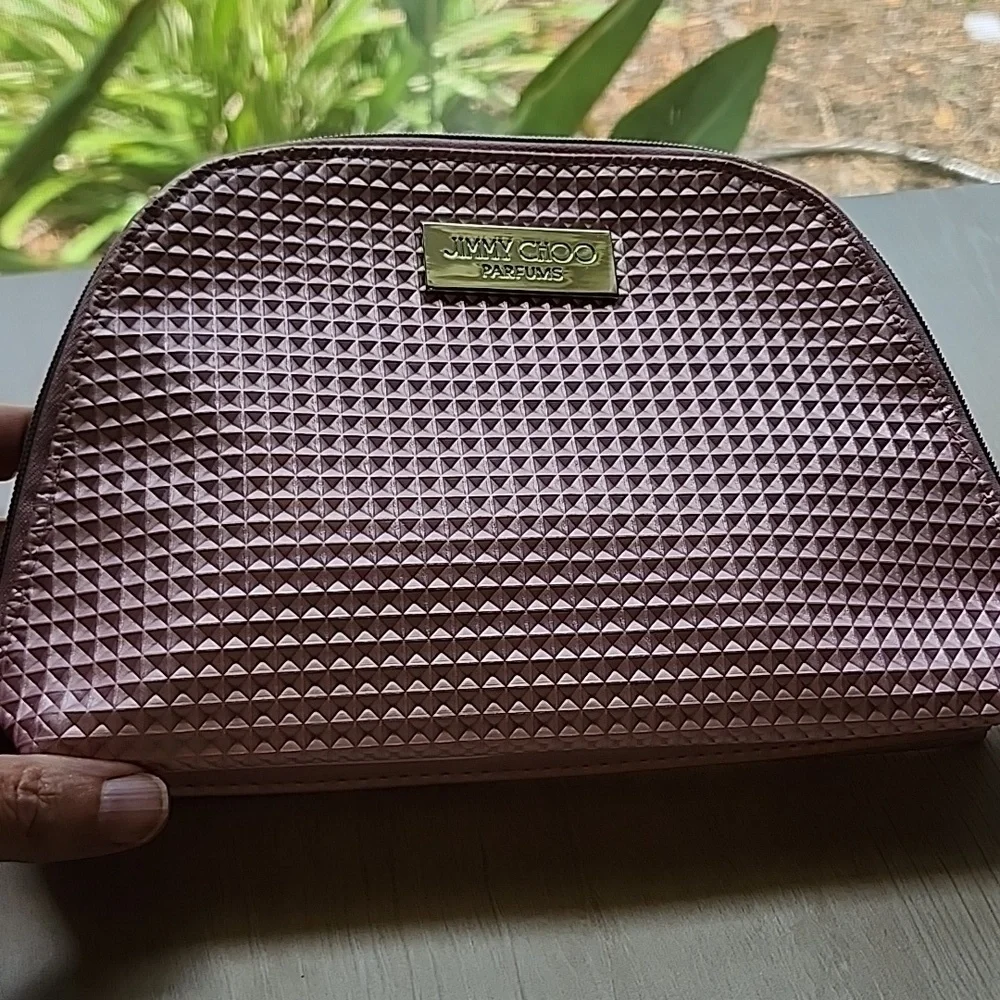 NWOT Jimmy‎ Choo pink make-up bag